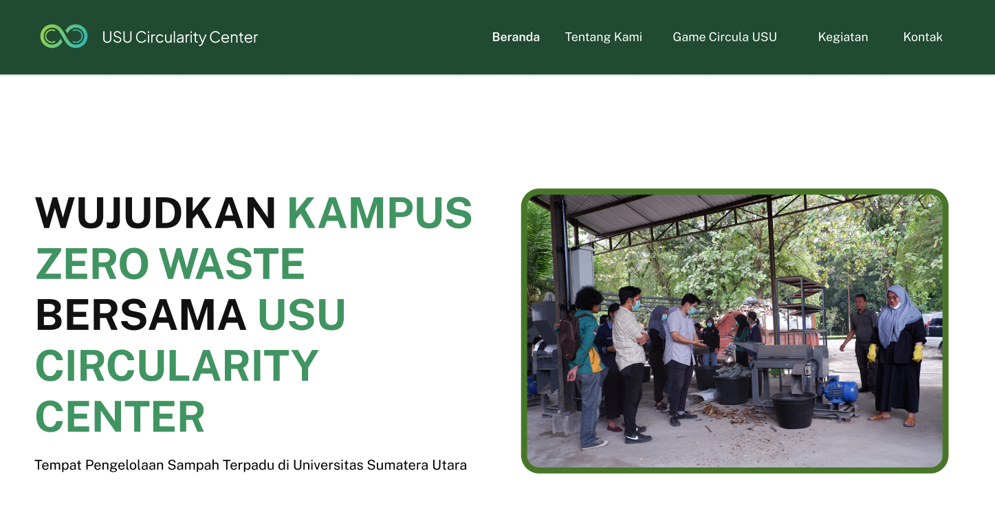 Portofolio Pembuatan Landing Page CodesByRafly -  USU CC